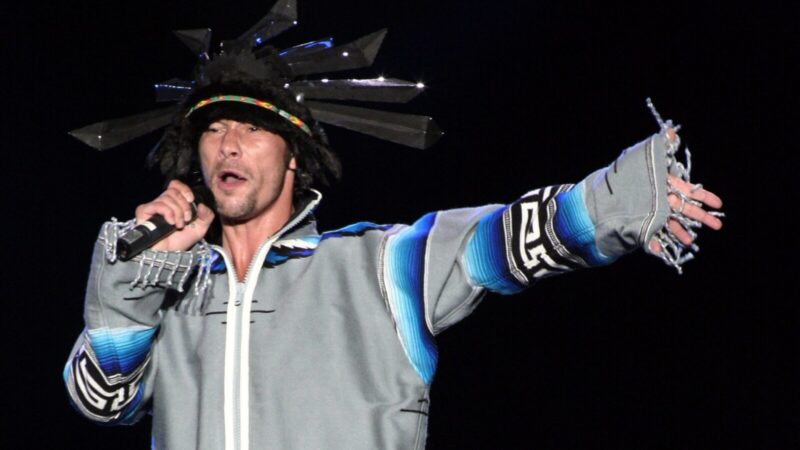 Jay Kay, vocalista de Jamiroquai, durante una presentación en vivo