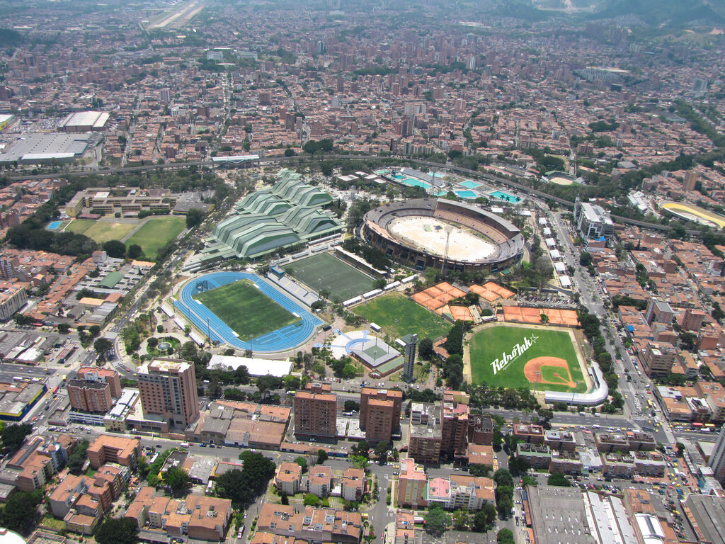 Estadio Atanasio Girardot durante un evento deportivo