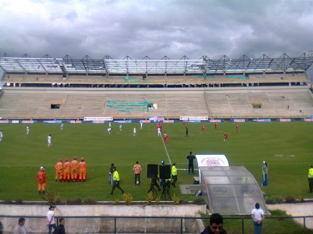 Vista de un partido de fútbol colombiano en el Torneo BetPlay 2026