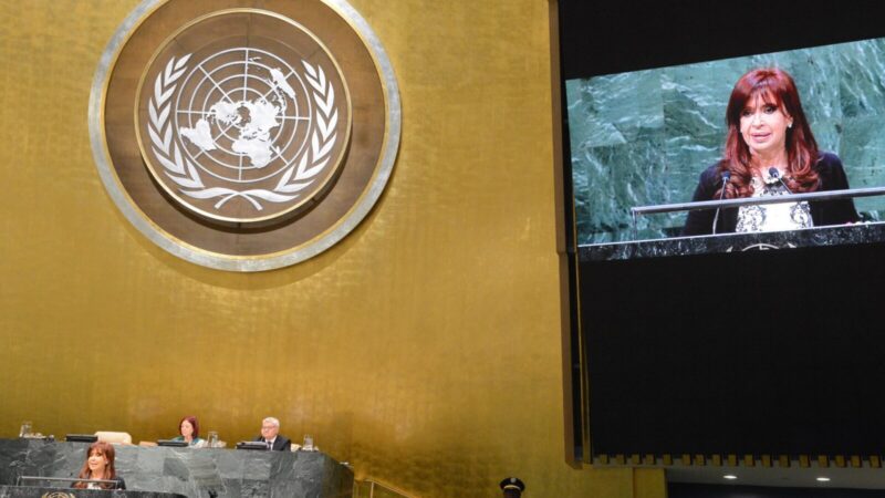 La Asamblea General de las Naciones Unidas durante un debate general con delegaciones de varios países