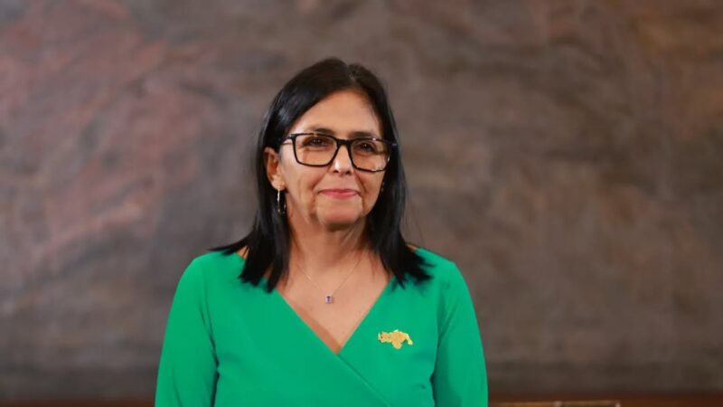 La presidenta interina de Venezuela, Delcy Rodríguez, durante su participación en la Asamblea General de las Naciones Unidas en Nueva York