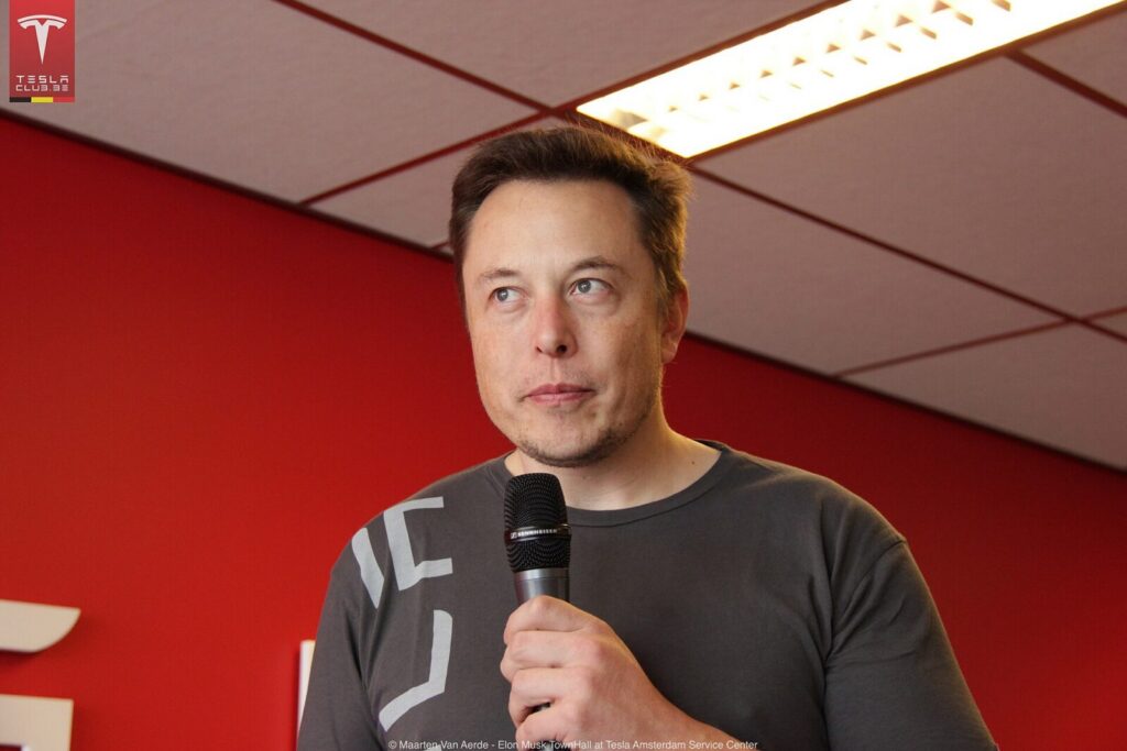 Retrato de Elon Musk, director ejecutivo de Tesla y SpaceX