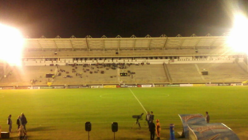 Vista del estadio La Independencia de Tunja, sede del partido de ida de la final de la Liga Femenina entre Santa Fe y Deportivo Cali