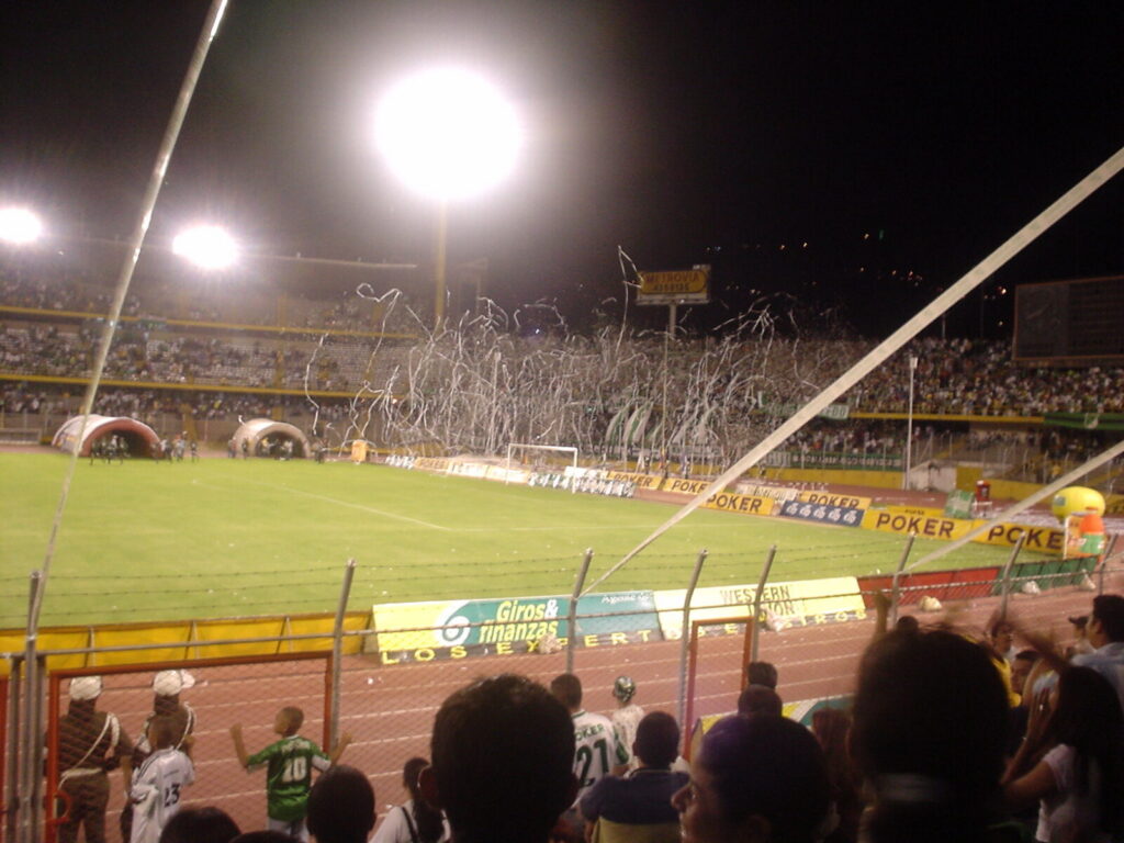 Vista del estadio Pascual Guerrero de Cali, escenario de la victoria de América de Cali sobre Águilas Doradas