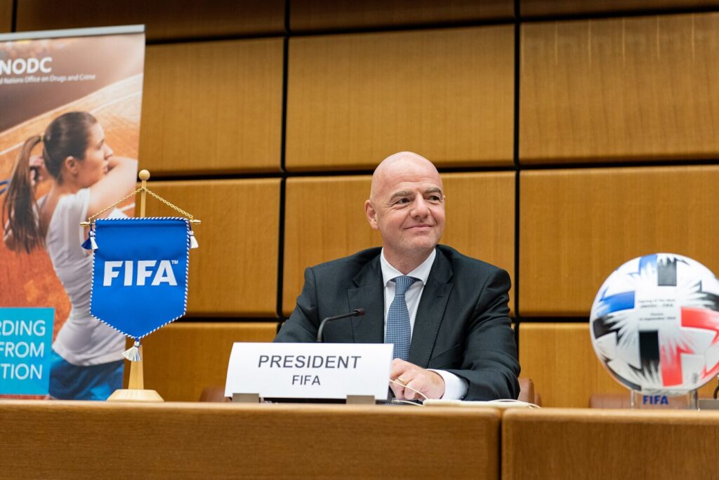 Gianni Infantino, presidente de la Fifa, quien buscará la reelección en las elecciones de marzo