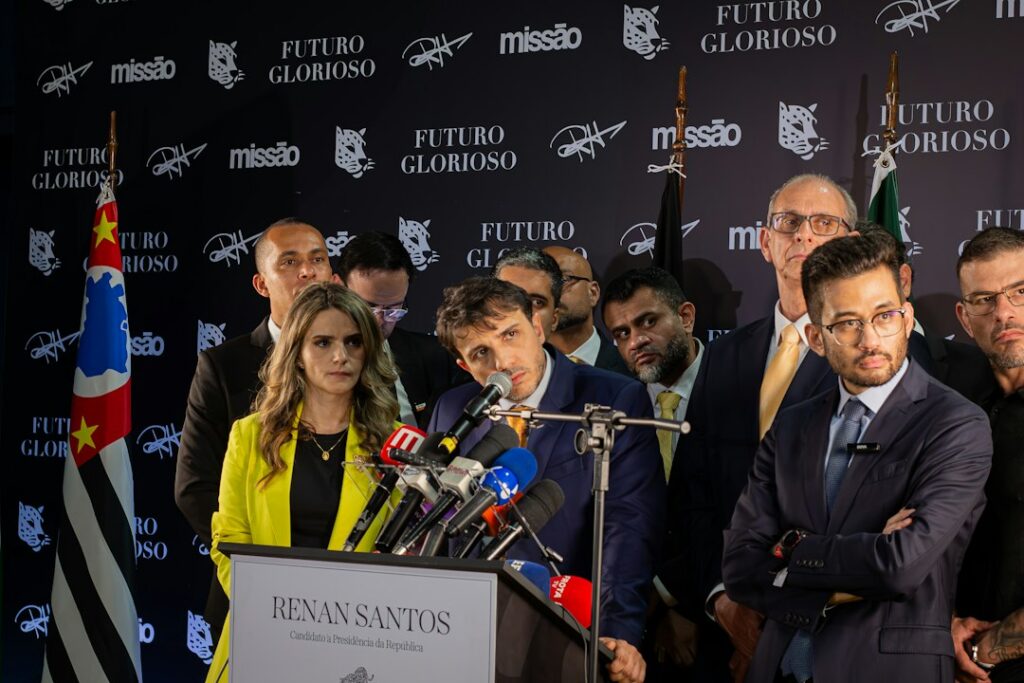 Carlos Fernando Galán, alcalde de Bogotá, durante una comparecencia pública en la capital colombiana.