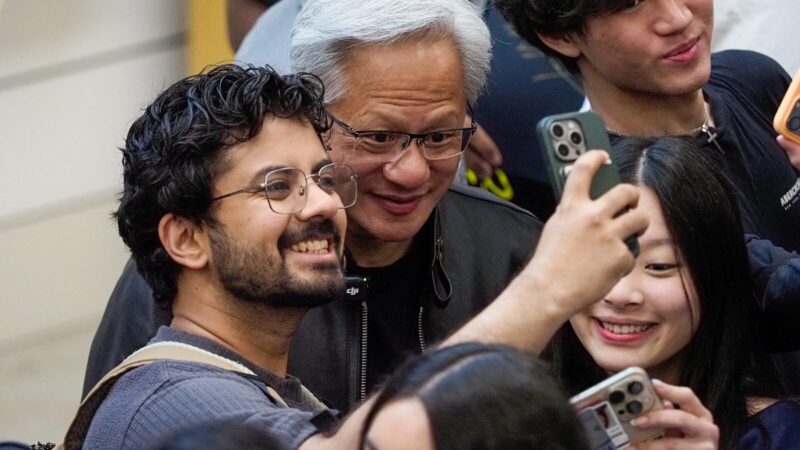 Jensen Huang, fundador y CEO de Nvidia, durante una aparición pública.