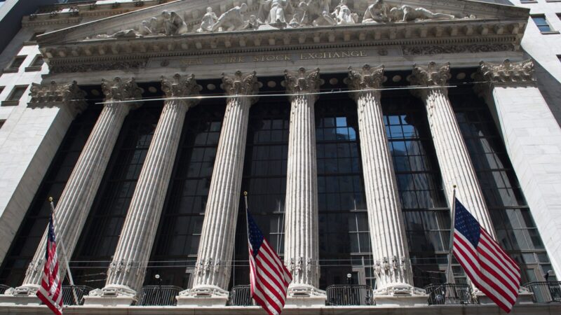 Edificio de la Bolsa de Valores de Nueva York, principal referencia de los mercados de acciones de EE. UU.