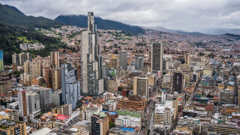 Edificios del centro financiero de Bogotá, el principal distrito de negocios de Colombia