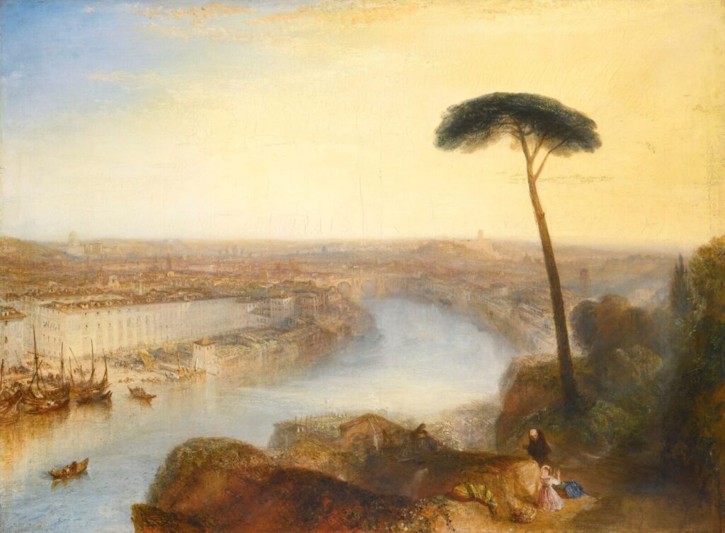 Pintura histórica de William Turner presentada en una exposición de arte antes de su subasta