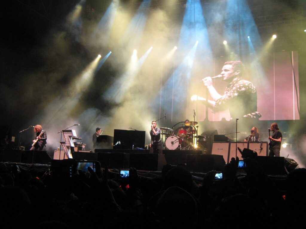 Escenario del Festival Estéreo Picnic durante el montaje del evento, reconocido por su estrategia de sostenibilidad
