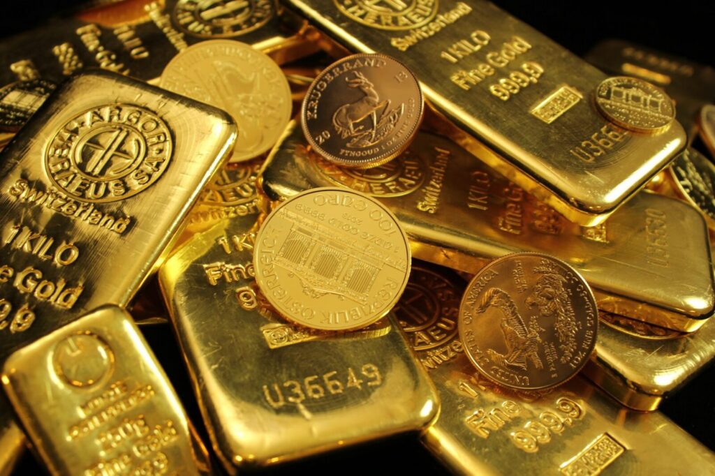 Lingotes de oro en un entorno de control y comercio internacional, imagen de referencia sobre el contrabando del metal
