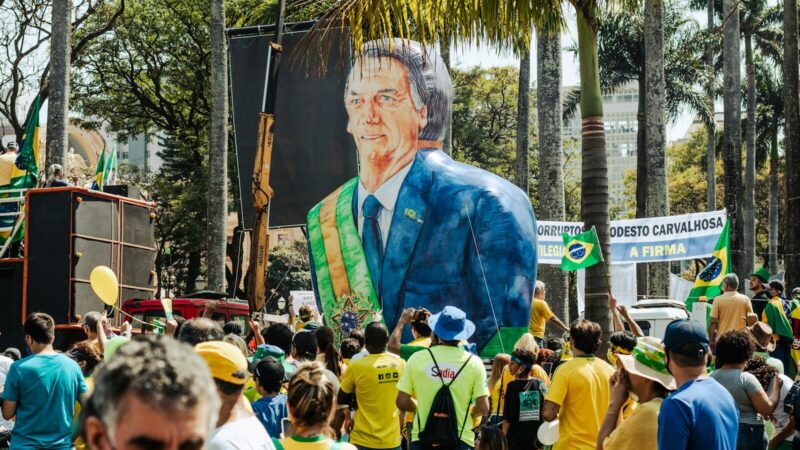Material y ambiente electoral durante las elecciones presidenciales de Brasil