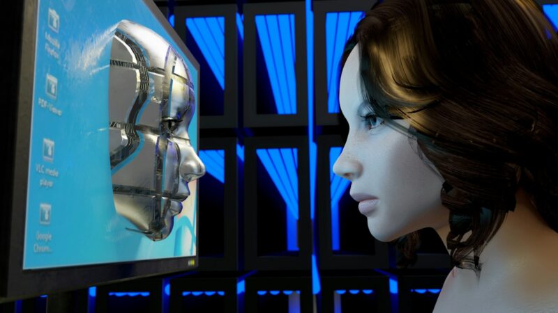 Robot humanoide realizando movimientos físicos durante una demostración tecnológica