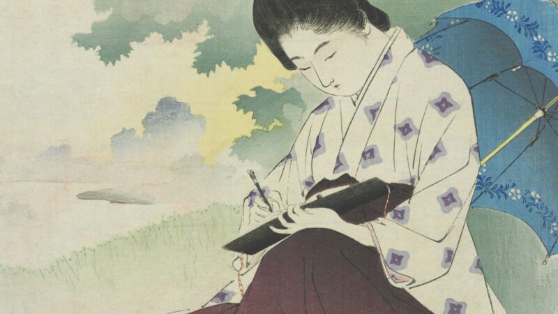 Retrato de Ryu Murakami, novelista japonés autor de Sopa de miso y Azul casi transparente