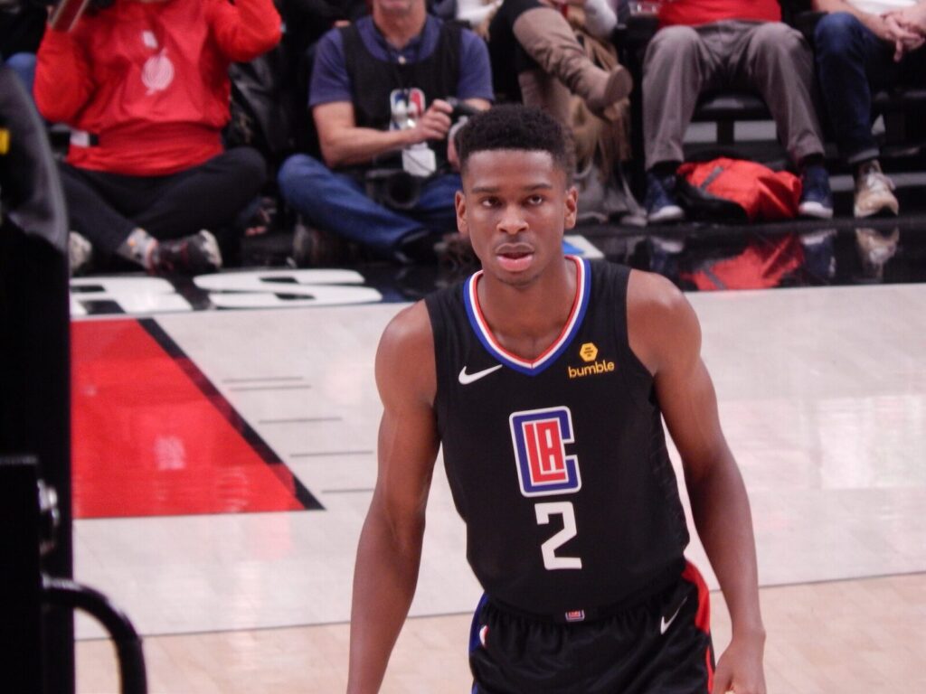 Shai Gilgeous-Alexander durante un partido de la NBA.